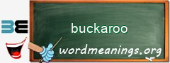 WordMeaning blackboard for buckaroo